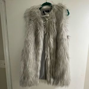 Faux fur vest